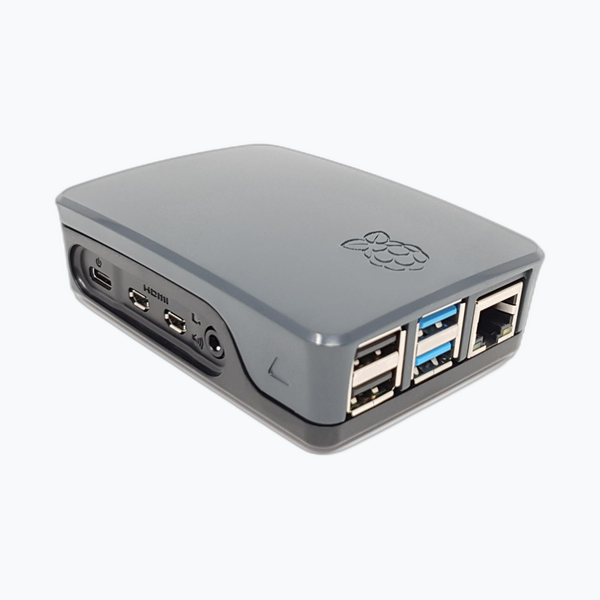 Official Pi4 Case Black Grey Top View