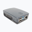 Official Pi4 Case Black Grey Top View